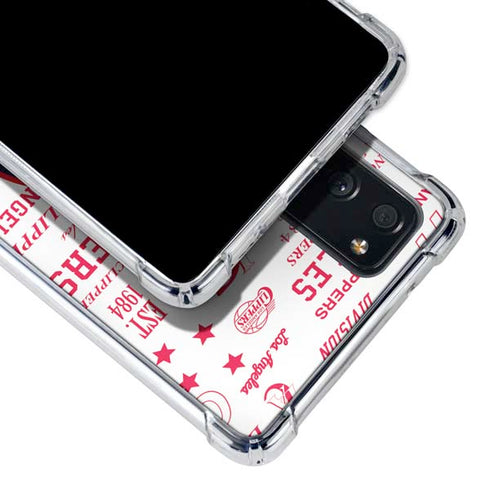 NBA Los Angeles Clippers Blast Logos Galaxy S20 FE Clear Case